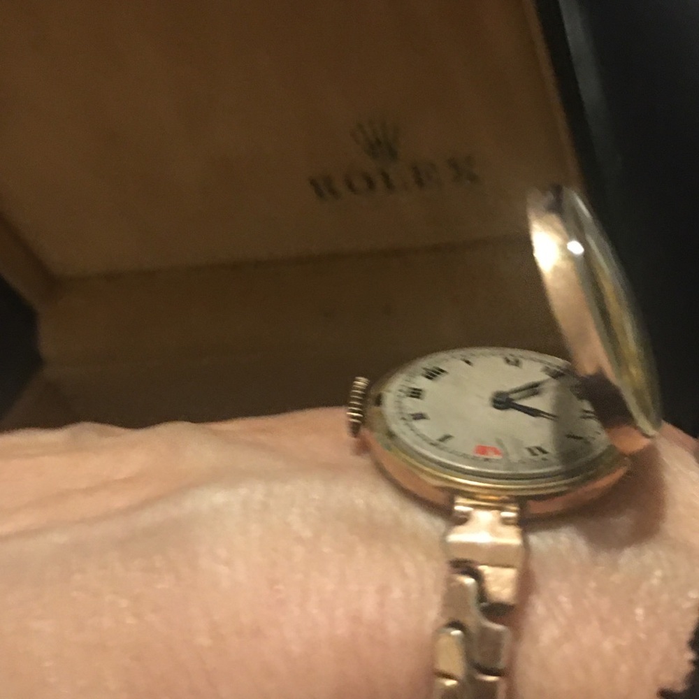 Rolex 9Count (375) real Gold case Watch with gold filled band. FIRM PRICE.